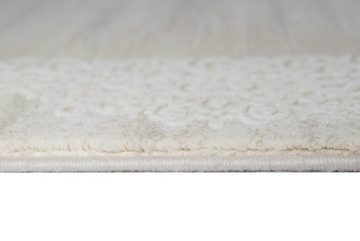 Teppich Teppich mit Fransen in weiss, TeppichHome24, rechteckig, Höhe: 5 mm
