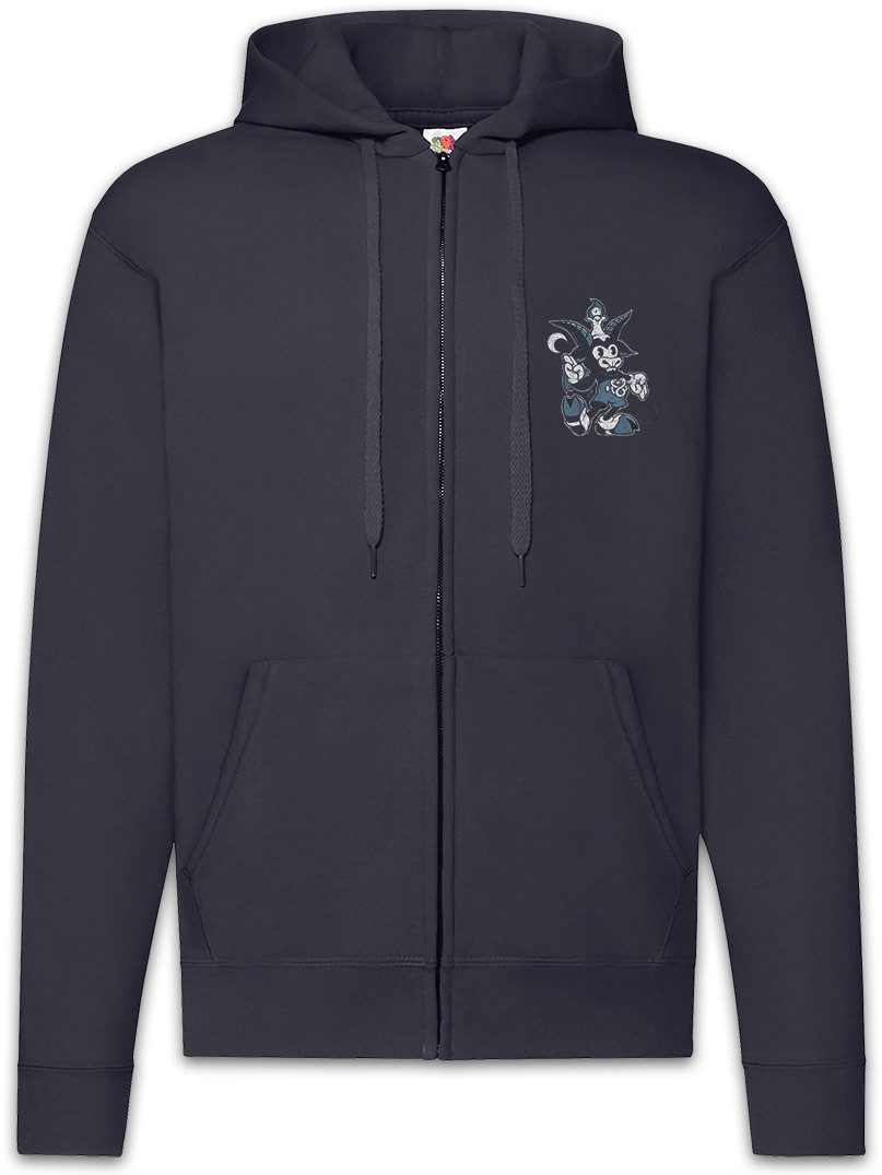Sweatjacke Satanic Goat Zipper Hoodie Friendship Temporary Hell Yeah Teufel Skull