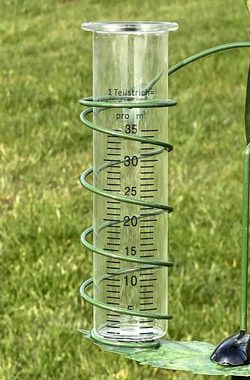 DanDiBo Regenmesser Glas 15 cm bis 35 mm/m² Ersatzglas für Niederschlagsmesser Regenmesser (passend für viele Regenmesser)