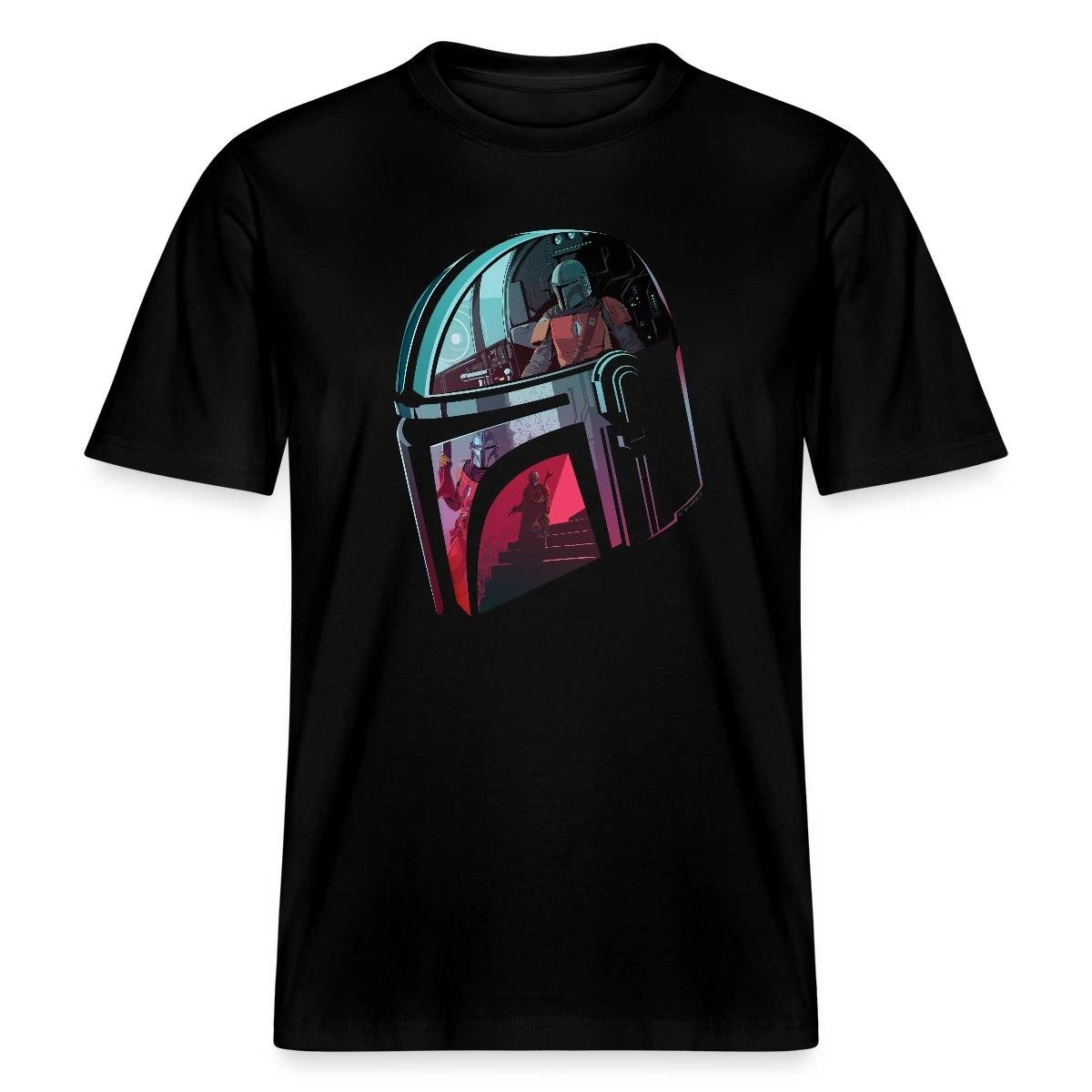 T-Shirt Star Wars: Mandalorian Verspiegelter Helm Relaxed Fit Unisex T-Shirt