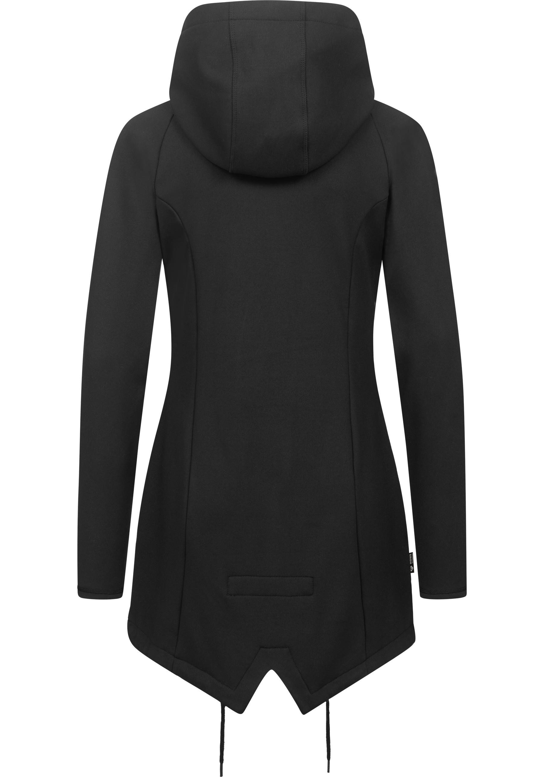 Ragwear Sweatjacke Wingi Sportliche Damen Kapuzenjacke mit kuschelig weichem Innenleben