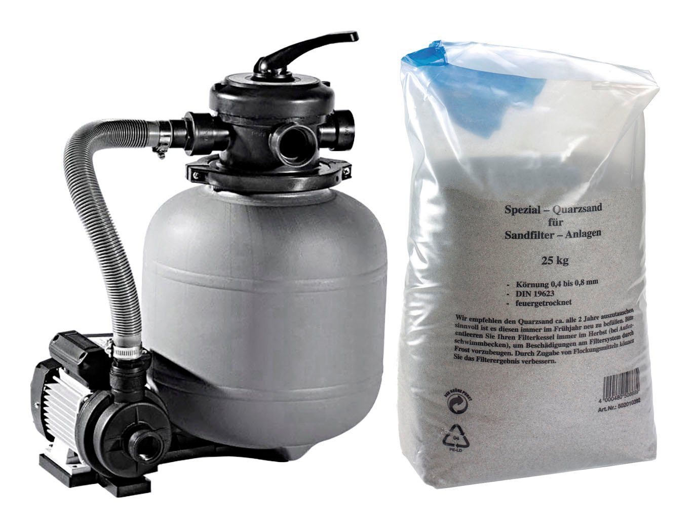 my POOL BWT Sandfilteranlage mp33, 4 m³/h, inkl. 25 kg Quarzsand