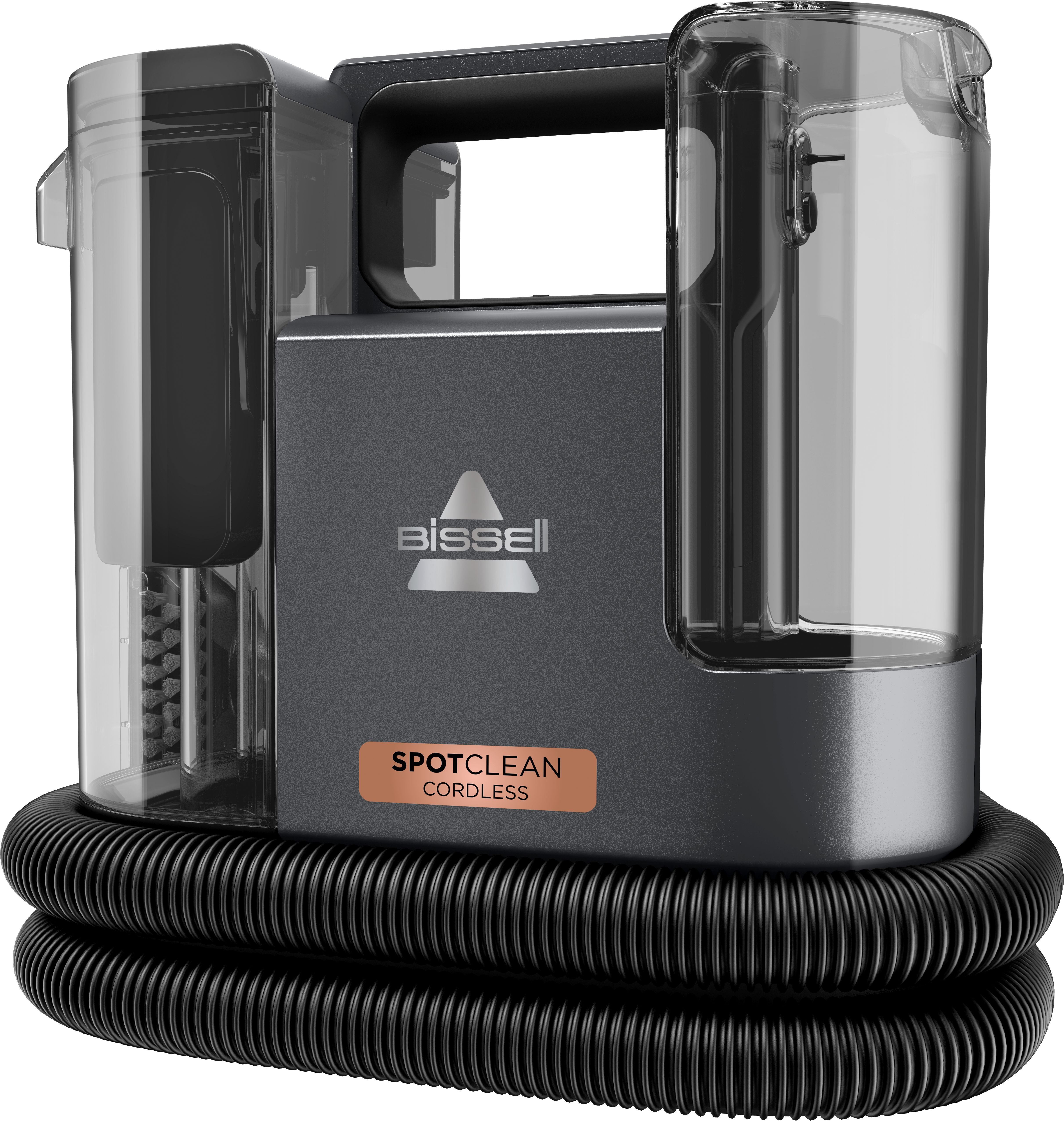 Bissell Wasch-Sauger 3681N SpotClean Cordless, leicht, klein, kabellos, Dual-Tank, 65 W, beutellos, 12kPa, reinigt Flecken auf Teppich, Polster, Autositz & Gartenmöbel