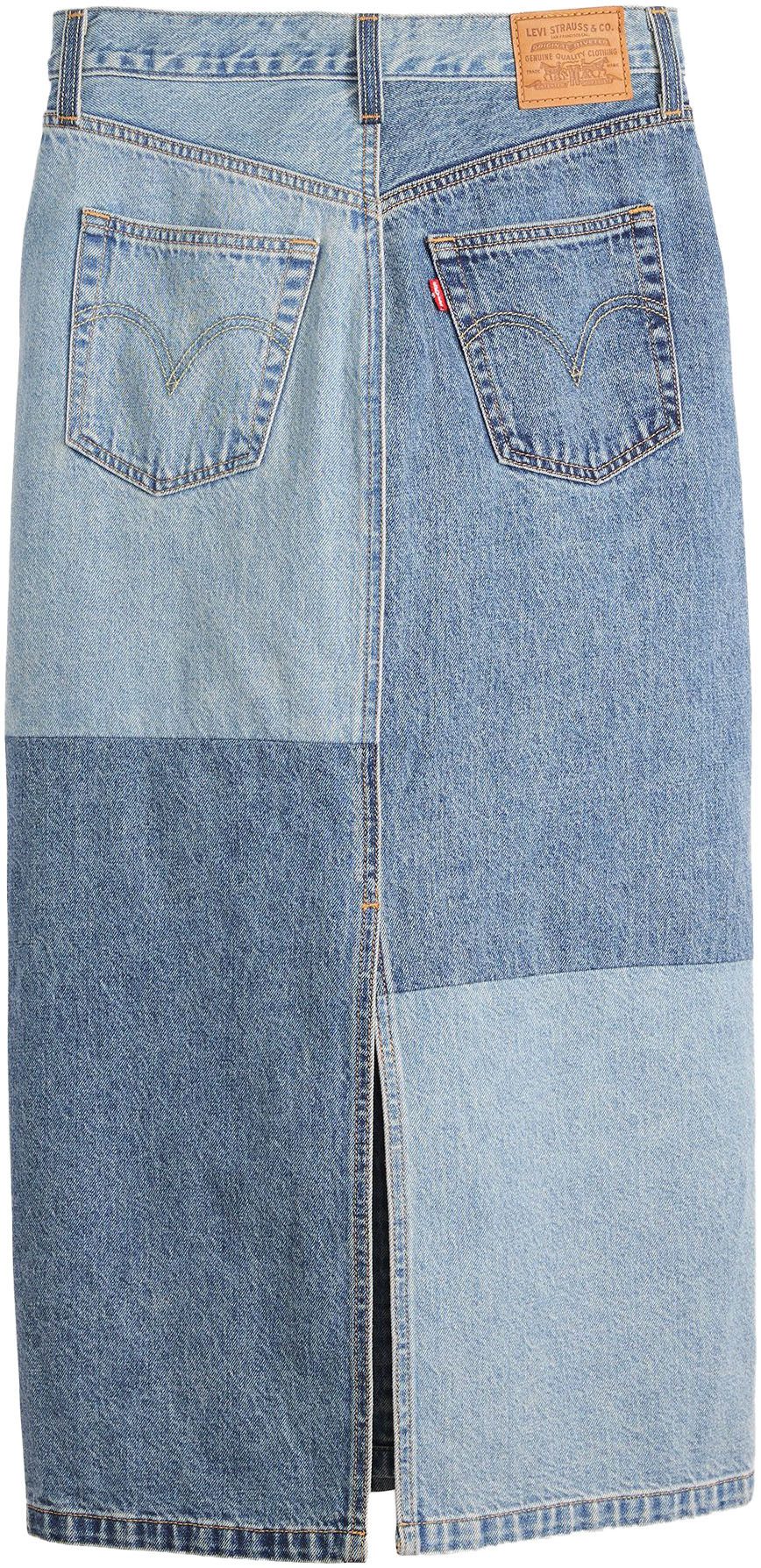 Levi's® Midirock BUTTON MIDI SKIRT PAT mit Knopfleiste