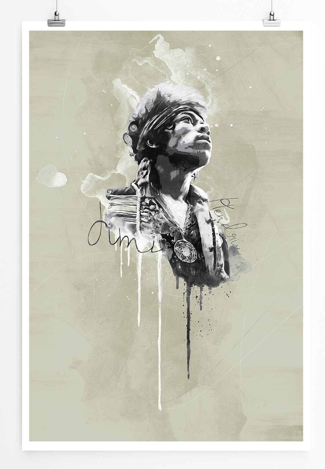 Sinus Art Leinwandbild Jimi Hendrix II günstig online kaufen