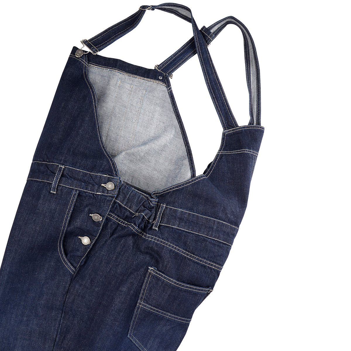 ABRAXAS Bequeme Jeans Übergröße Abraxas Jeans-Latzhose blue stonewash