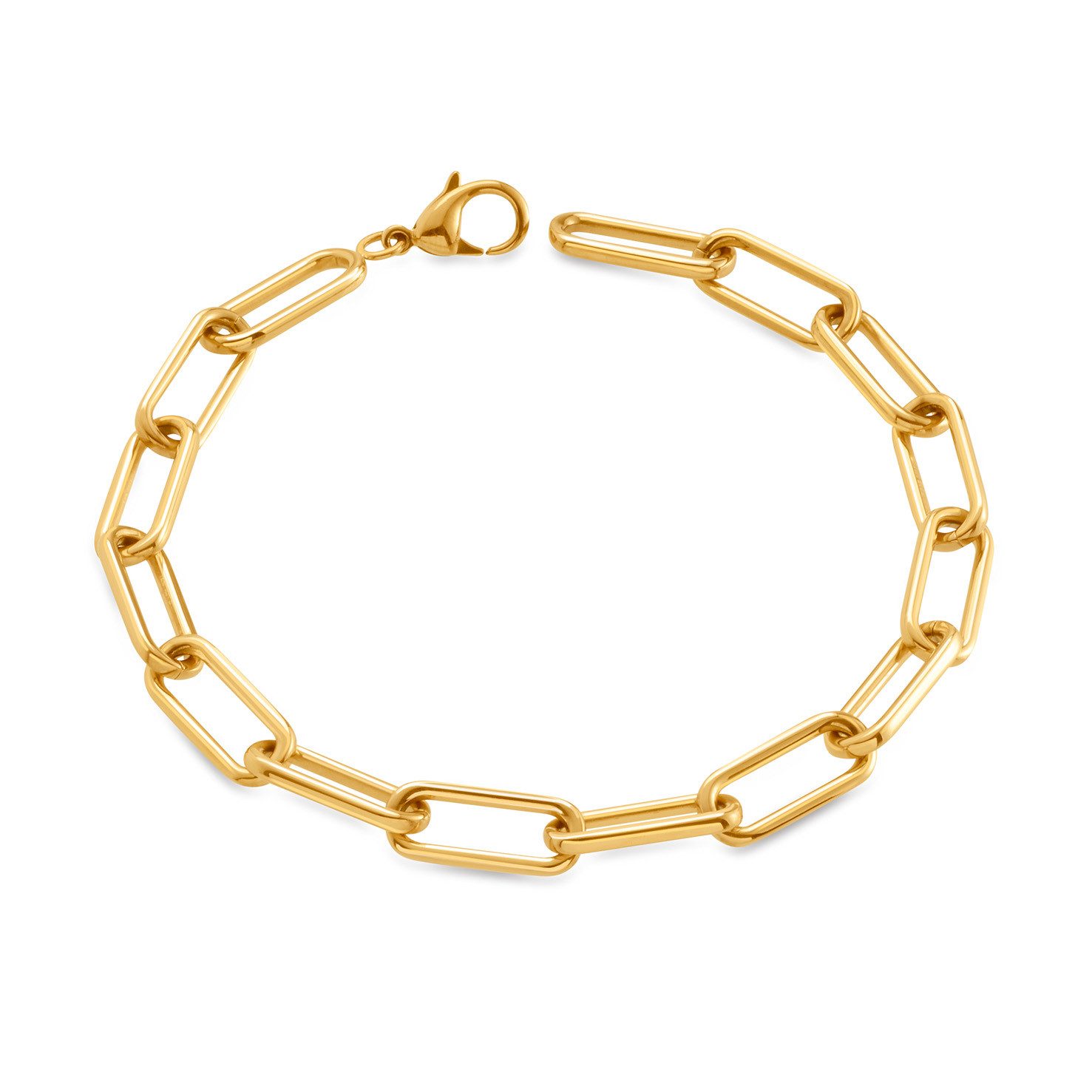 Boccia Armband Boccia Armband Titan vergoldet 03045-02 20,5 cm (kein Set, 1-tlg., kein Set)