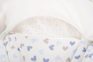 Träumeland Babyschlafsack Außenschlafsack Herz blau (1 tlg)