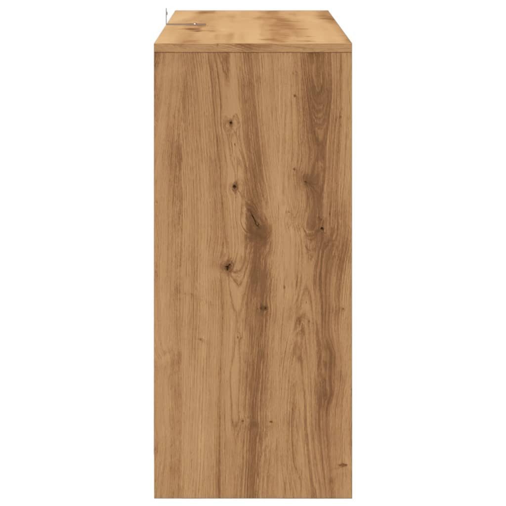 vidaXL Sideboard Sideboard Artisan-Eiche 102x33x75 cm Holzwerkstoff (1 St) – Bild 5 von 5