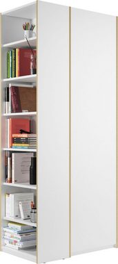 Müller SMALL LIVING Drehtürenschrank Modular Plus Variante 7 inklusive links oder rechts montierbarem Seitenregal