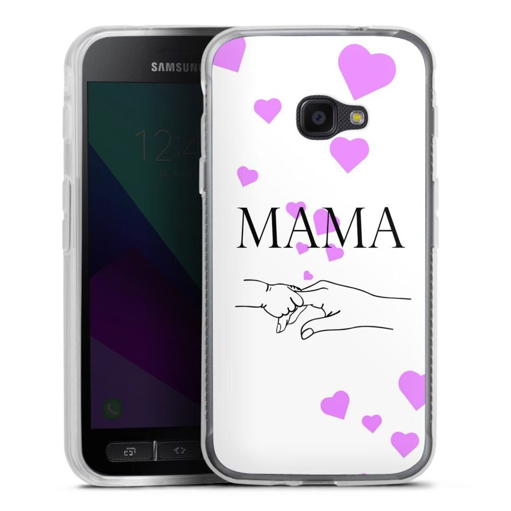 DeinDesign Handyhülle Muttertag Mama Familie Muttertag-Mama und kinder, Samsung Galaxy Xcover 4s Silikon Hülle Bumper Case Handy Schutzhülle