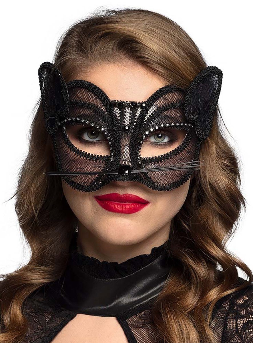 Boland Verkleidungsmaske Katzen Augenmaske - für Halloween Kostüm Damen, Ge günstig online kaufen