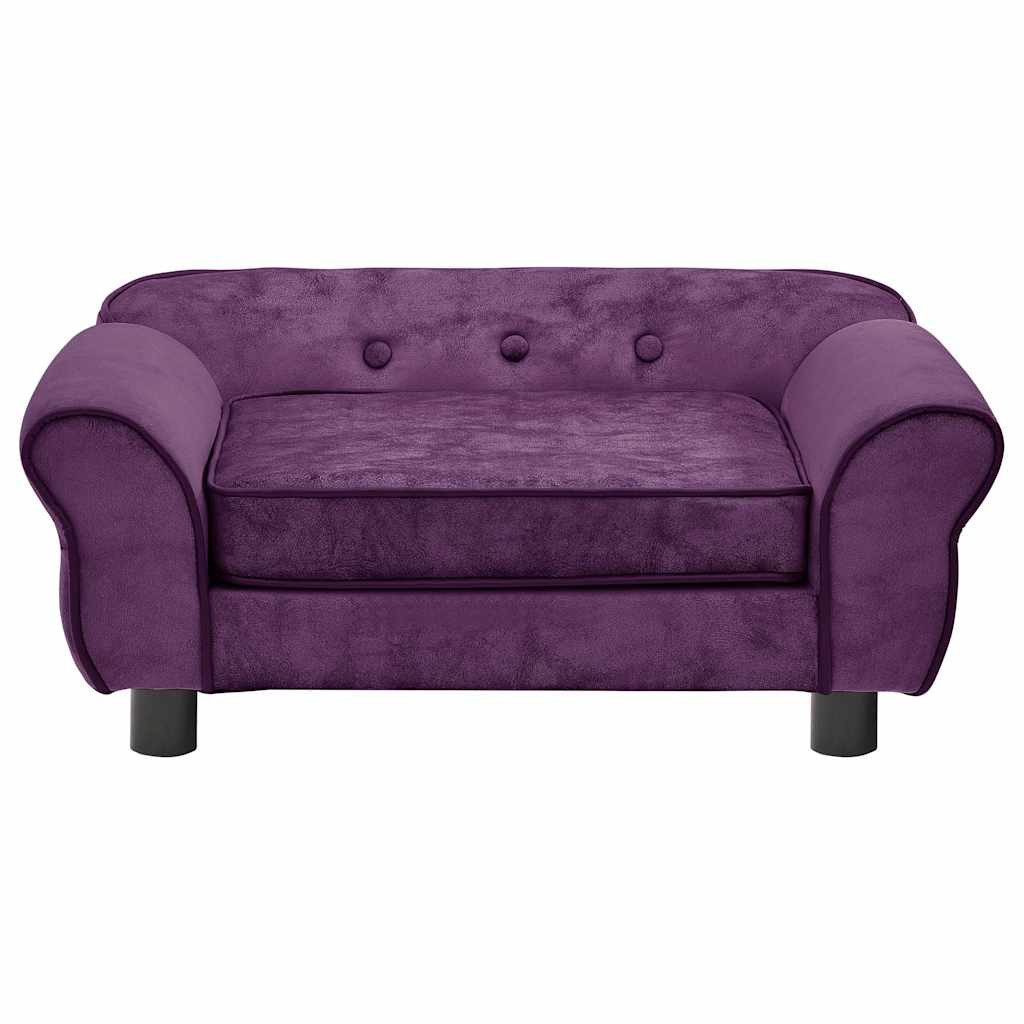vidaXL Tierbett, Hundesofa Burgunderrot 72x45x30 cm Plüsch