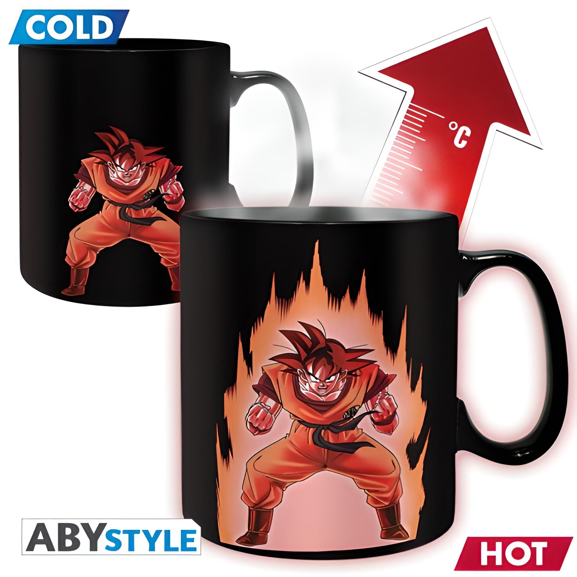 Abysse Merchandise-Figur Dragon Ball - Tasse/Mug 460 ml "Goku"(Heat Change)
