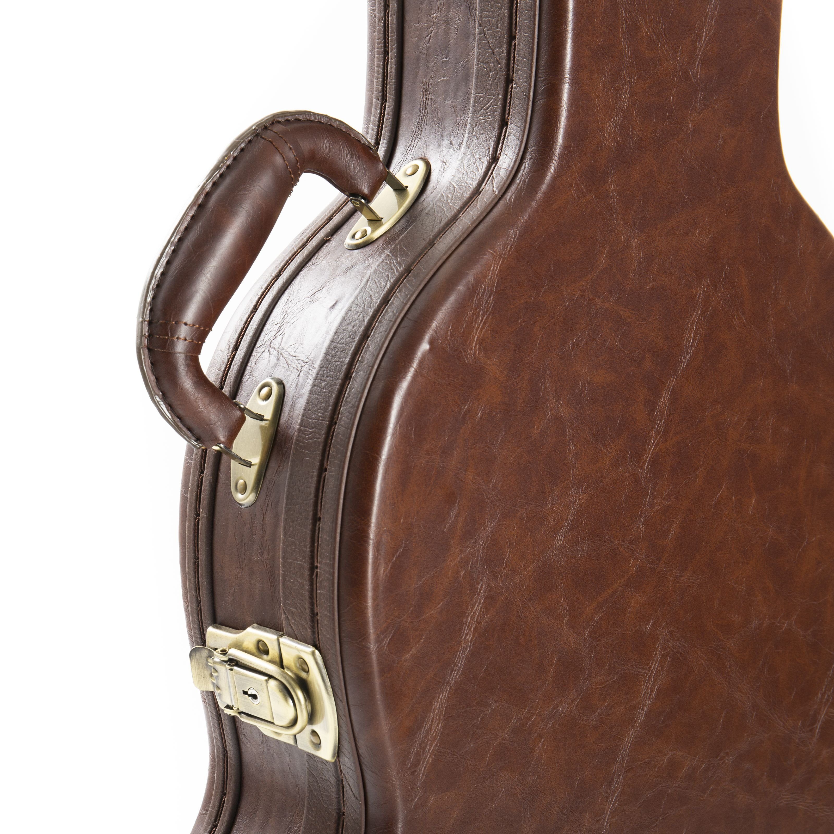 FAME E-Gitarren-Koffer, Case Double Cut Guitar Historic Brown - Koffer für E-Gitarren