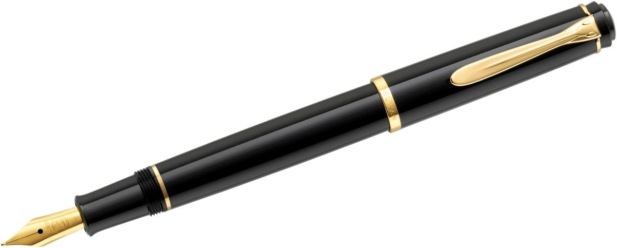 Pelikan Füllfederhalter Patronenfüllhalter Classic P200 M schwarz + 1 GTP