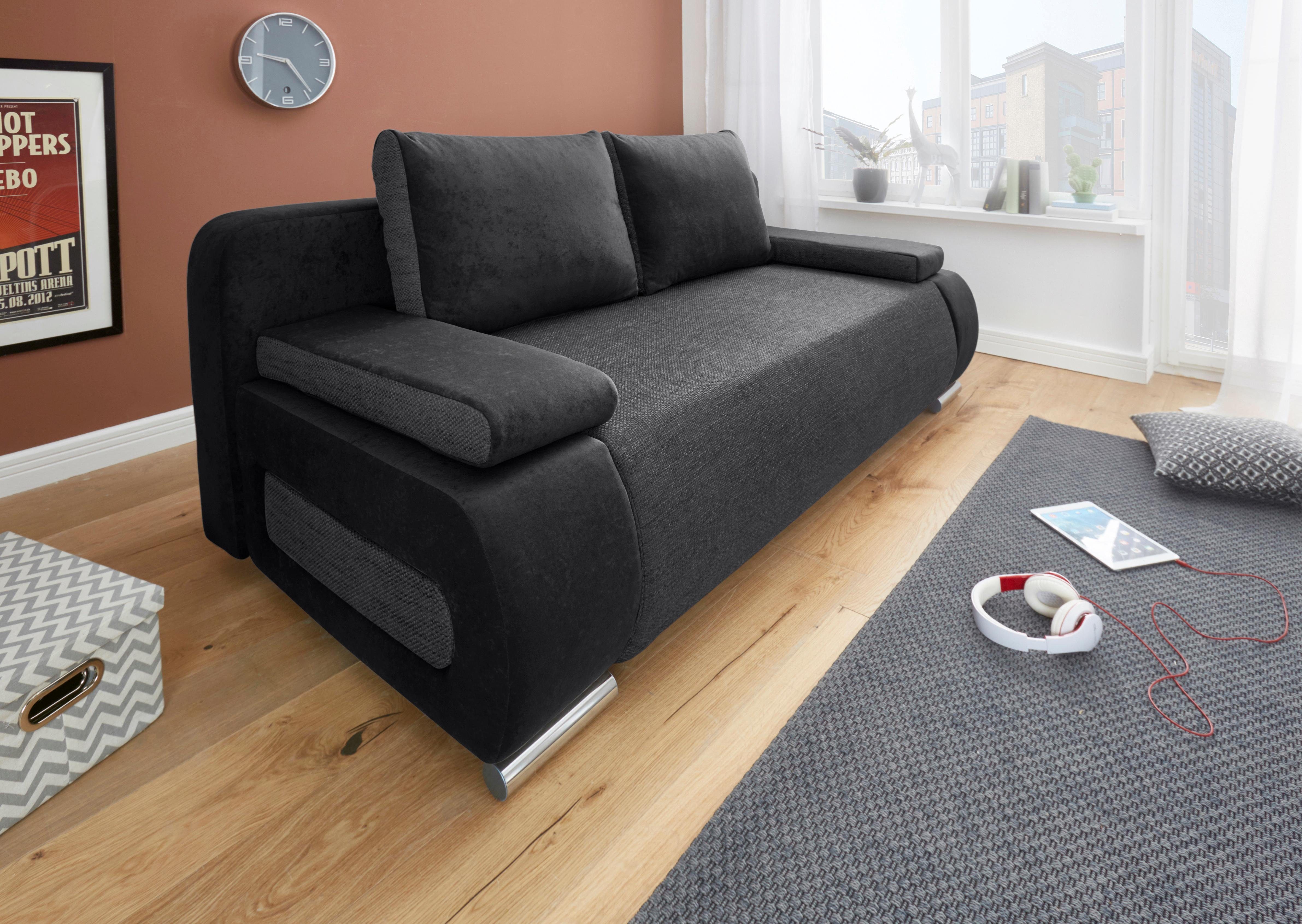 COLLECTION AB Schlafsofa Moritz, mit Bettfunktion und Bettkasten, komfortabler Federkern