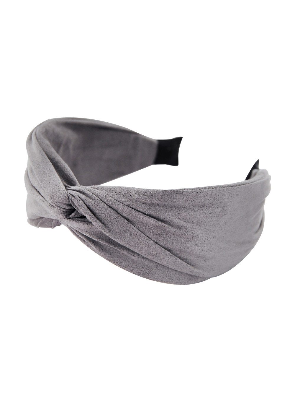 axy Haarreif Breiter Haarreif mit raffiniertem Knoten aus leichtem Flanellstoff, Damen Breiter Haarreif (Leder Optik) Haarband Haarreifen