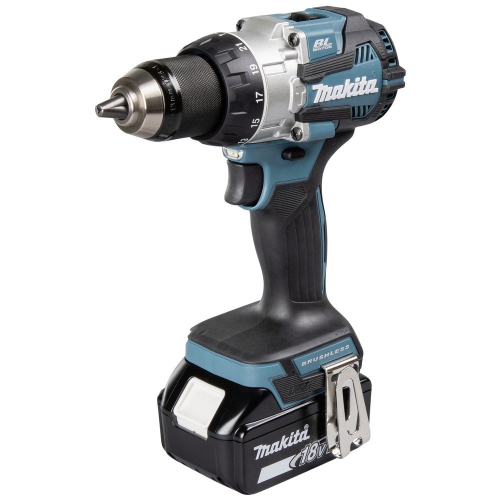 Makita Schlagbohrmaschine Makita DHP489RTJ 2-Gang-Akku-Schlagbohrschrauber 620 W bürstenlos, in