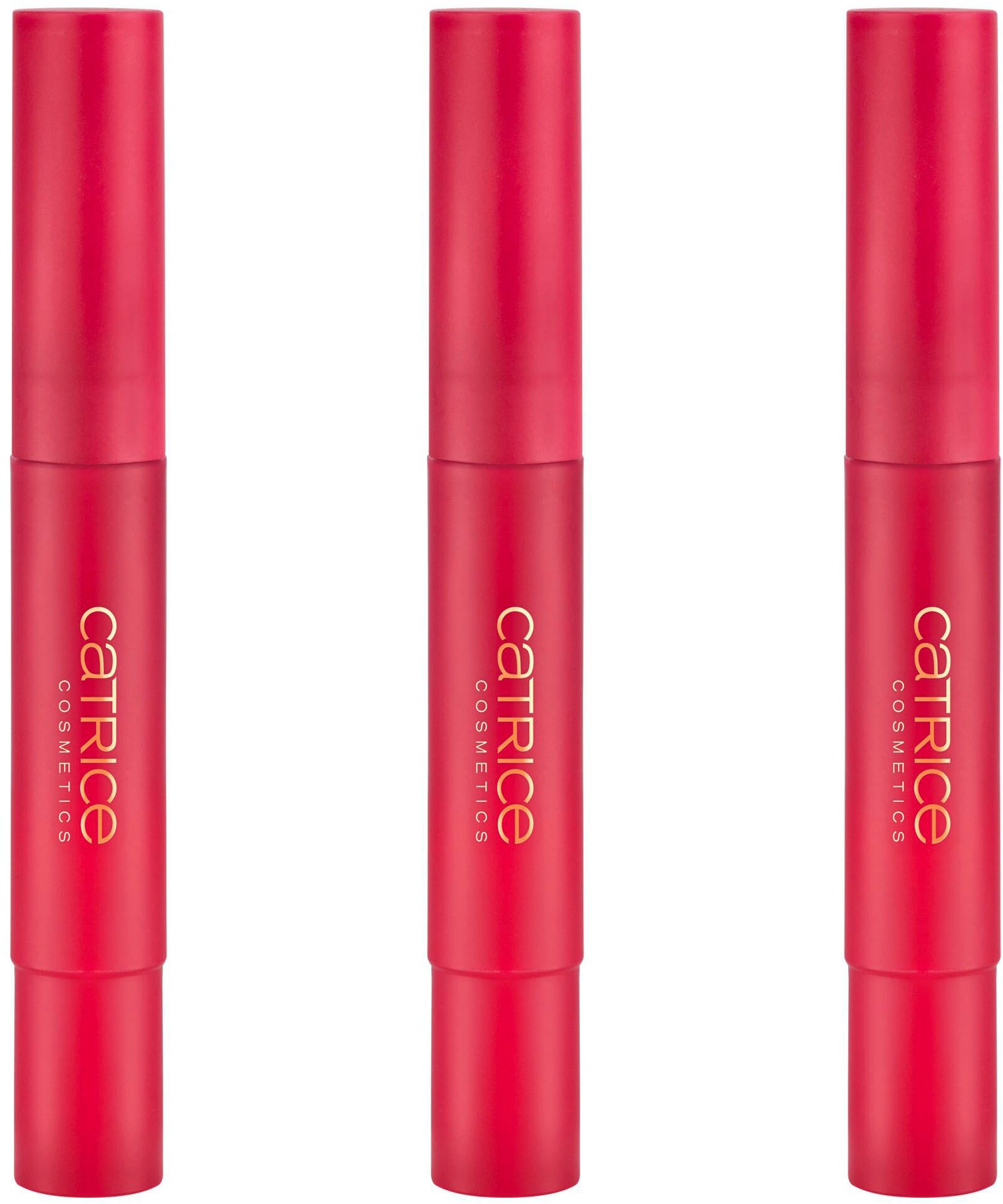 Catrice Блеск для губ MIDNIGHT SUN Plumping Lip Gloss, 3-tlg., Pflegend, kühlender Aplikator, hochglänzend, Plumping-Effekt.