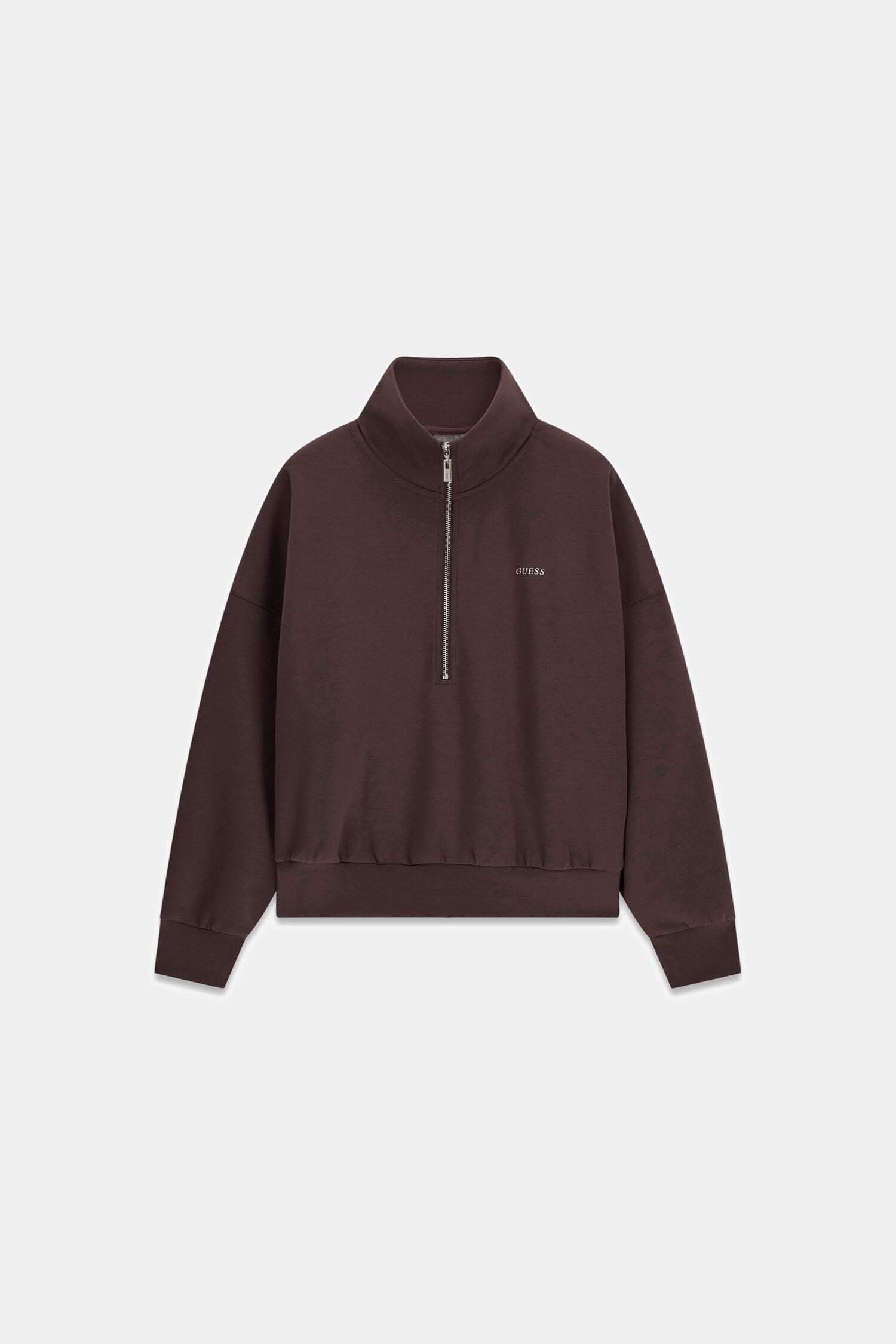 Guess Sweatshirt NAT HALF-ZIP SWEATSHIRT - Basic Sweatshirt - Damen Sweatshirt