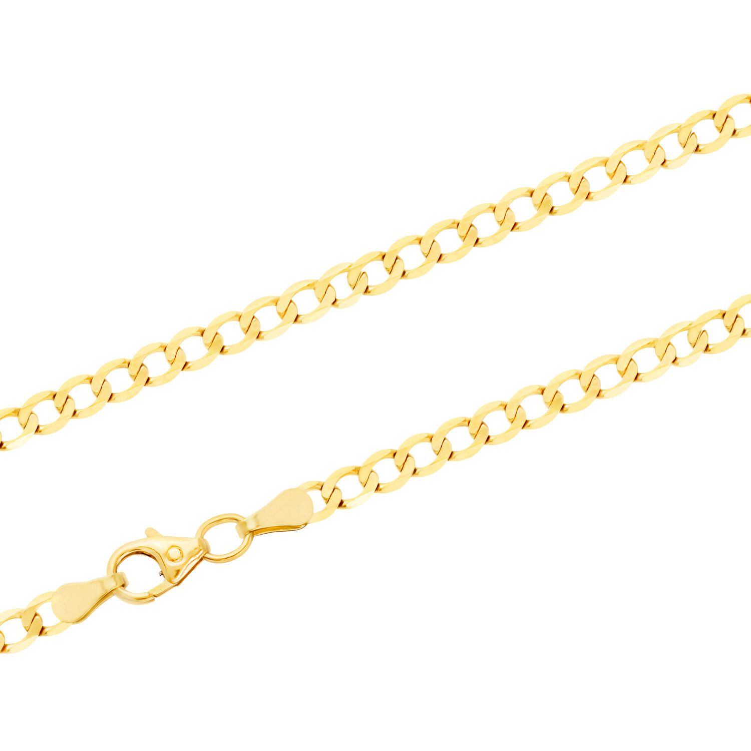 Goldkette JB Unisex Goldarmband Panzer weit Kettenbreite 3,3 mm 333 - 8 K 19 cm