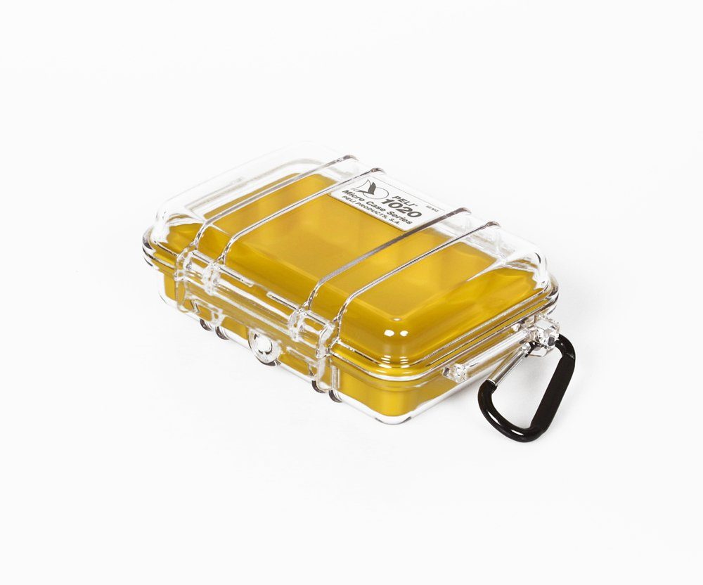 Aufbewahrungsbox, Peli 'MicroCase' - 1020 transparent-gelb