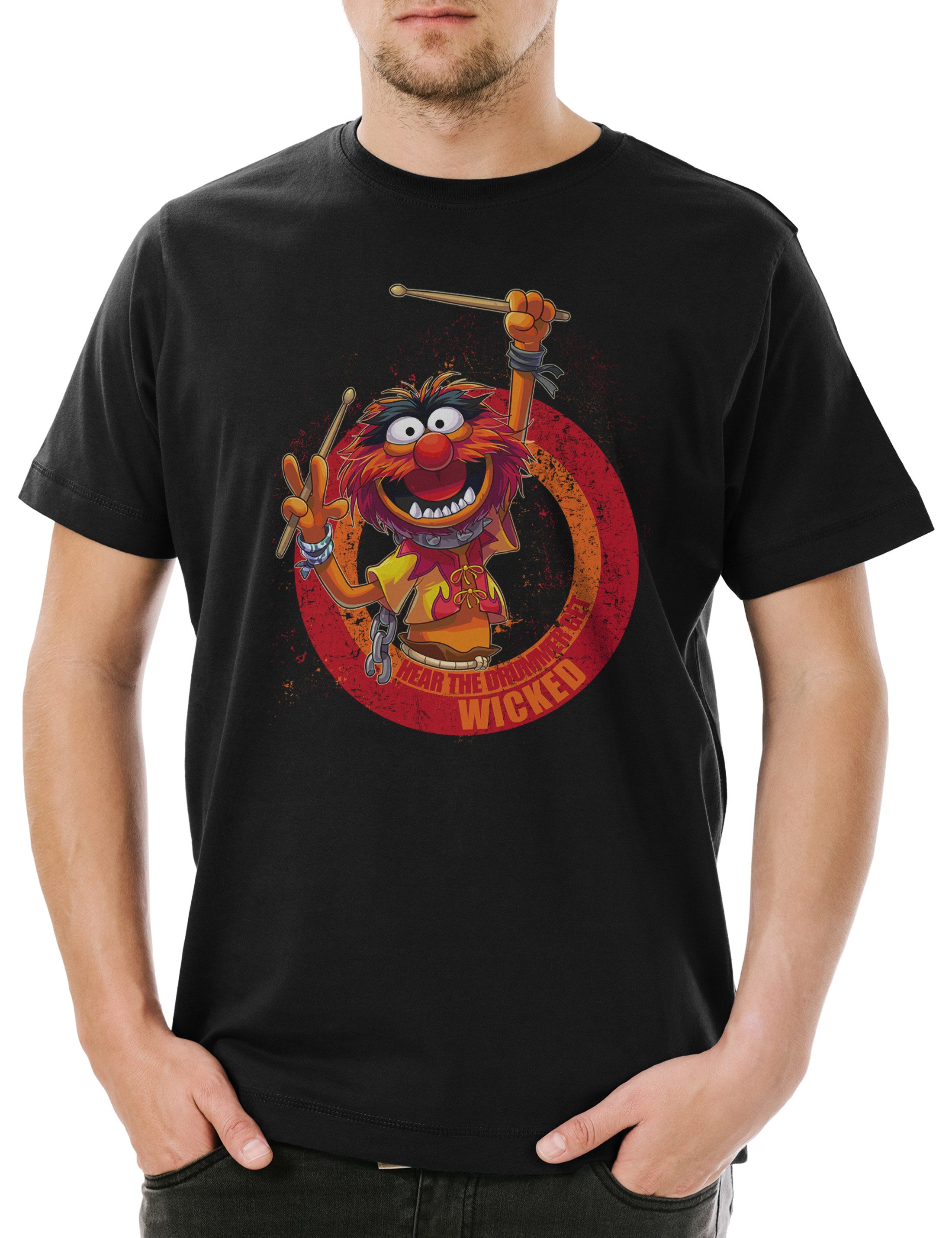 Urban Backwoods Print-Shirt Wicked Drummer Herren günstig online kaufen
