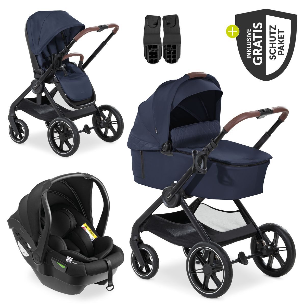 Kombi-Kinderwagen Walk N Care Trio Set - Dark Navy Blue
