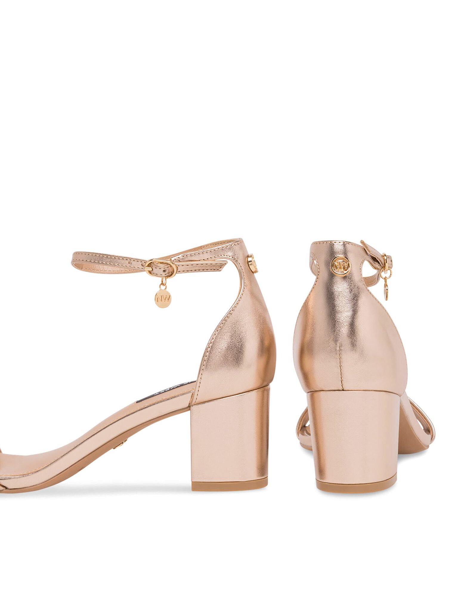 Nine West Sandalen WFA2625-1 Goldfarben Sandale