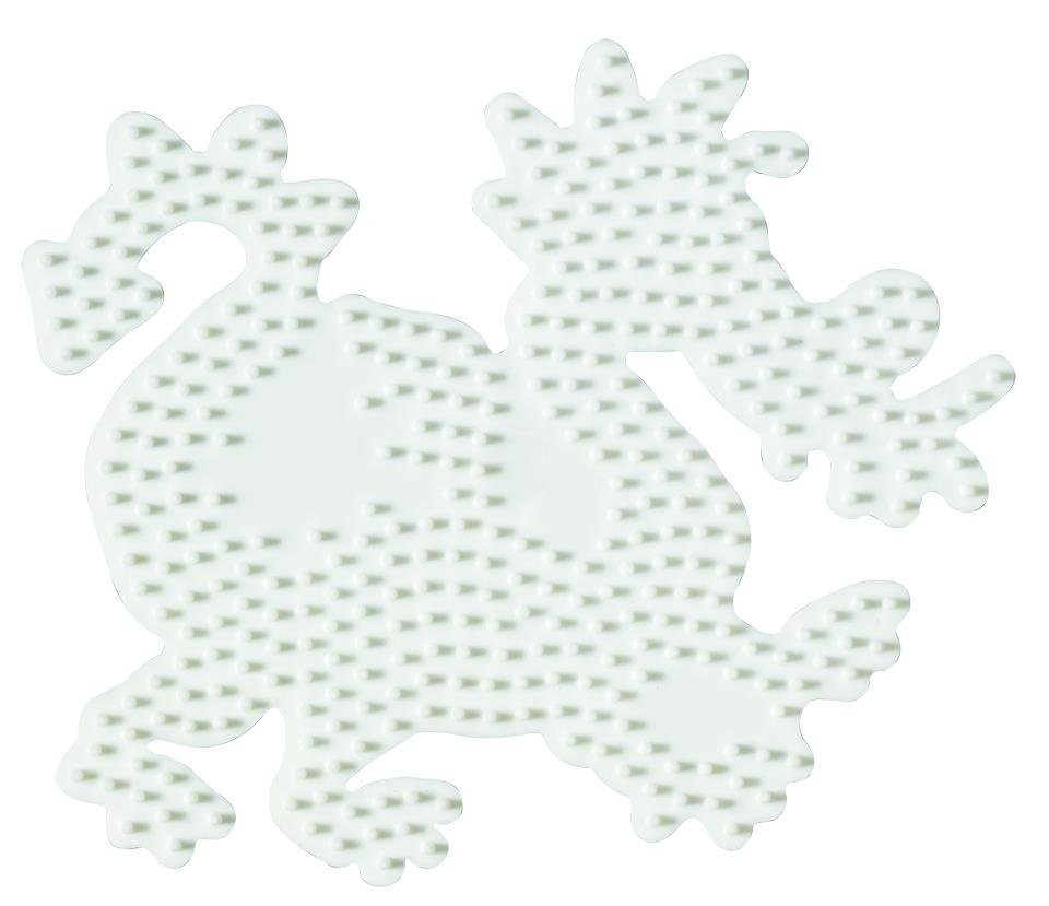 Thumbnail - Hama Bügelperlen Hama Midi-Stiftplatte Drache, weiß