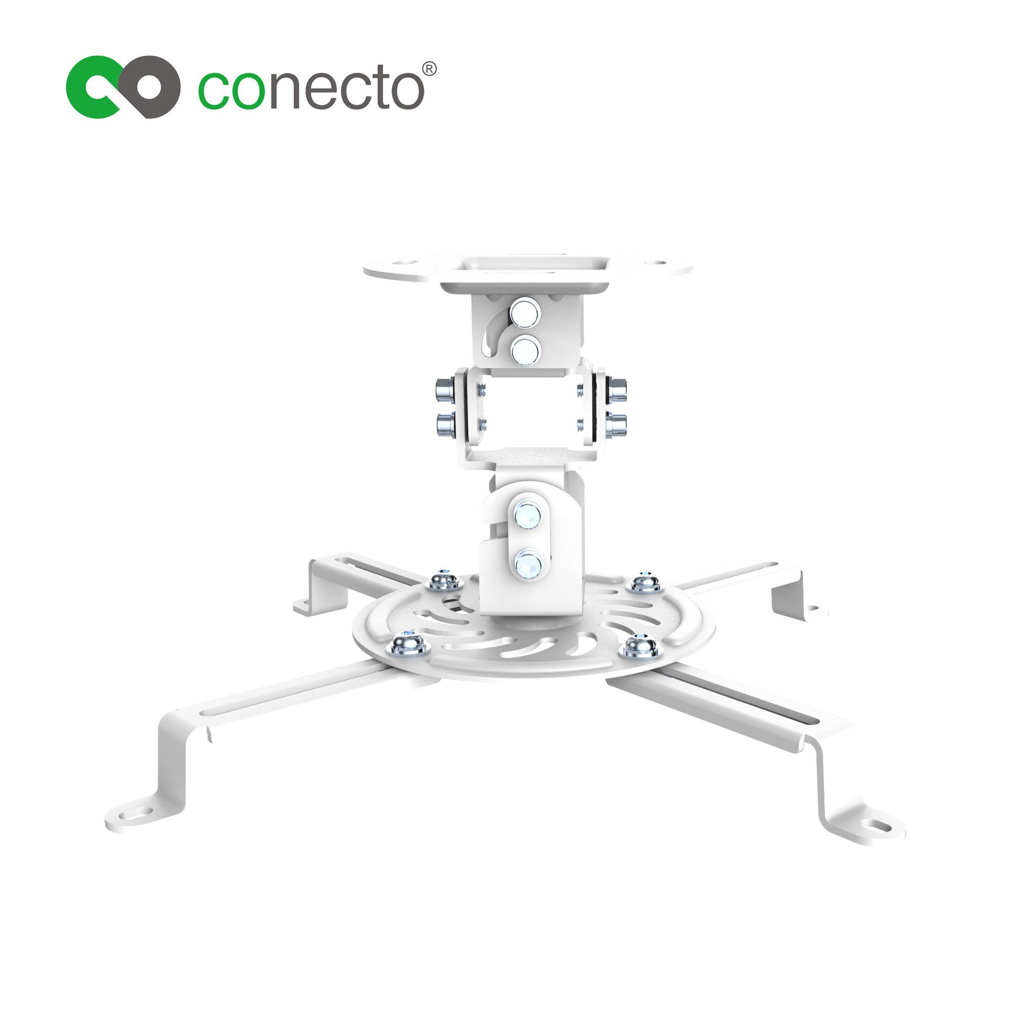 conecto Beamer-Deckenhalterung Universal Projektor- Beamer Deckenhalterung, (schwenkbar um 360°, neigbar)
