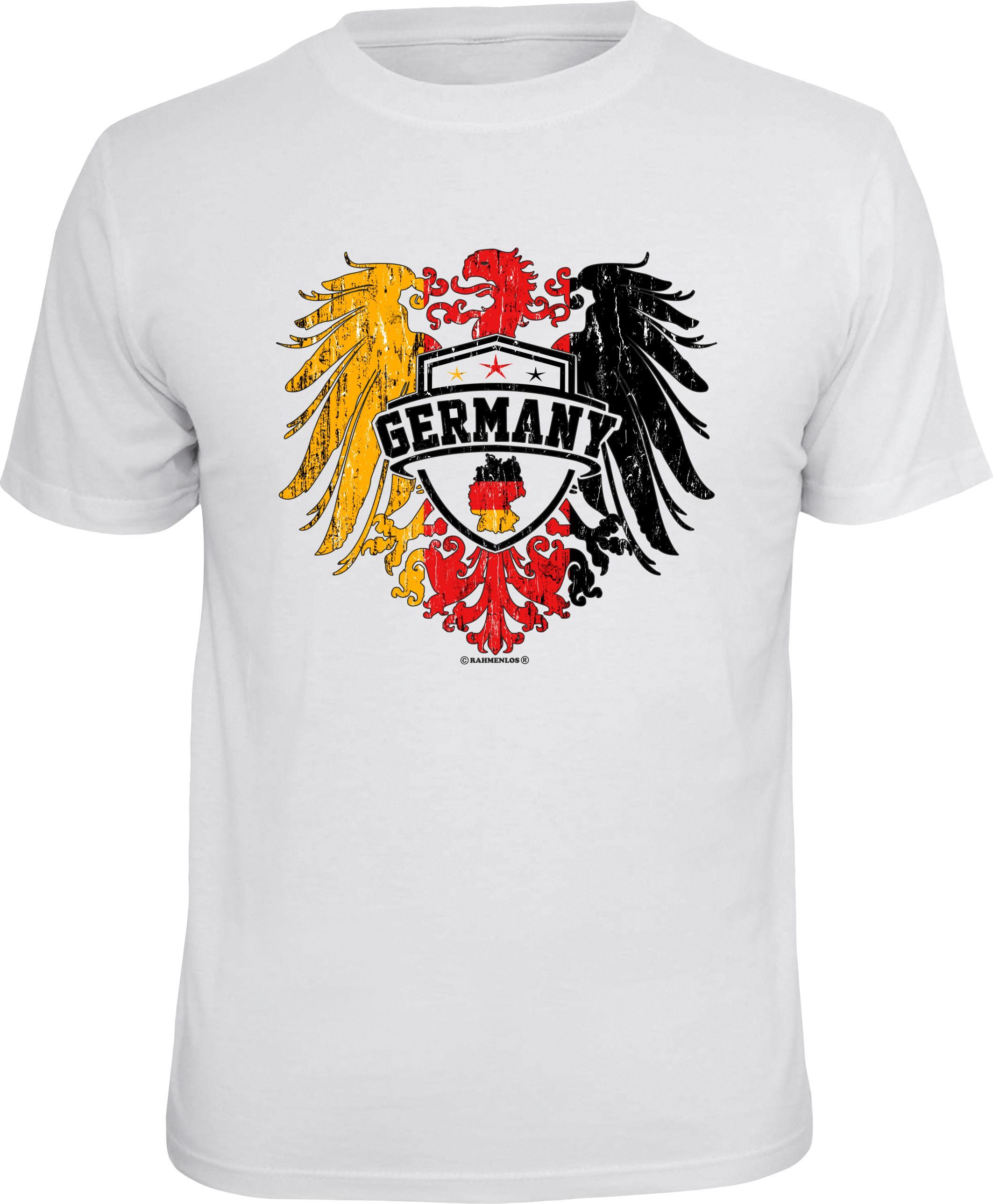 RAHMENLOS® T-Shirt für Deutschland Fans - Germany Adler