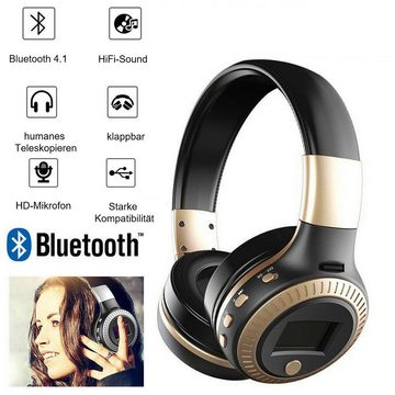 yozhiqu B19 Bluetooth-Headset kabellos Bluetooth-Kopfhörer (5.0-Subwoofer-Headset-Karte)