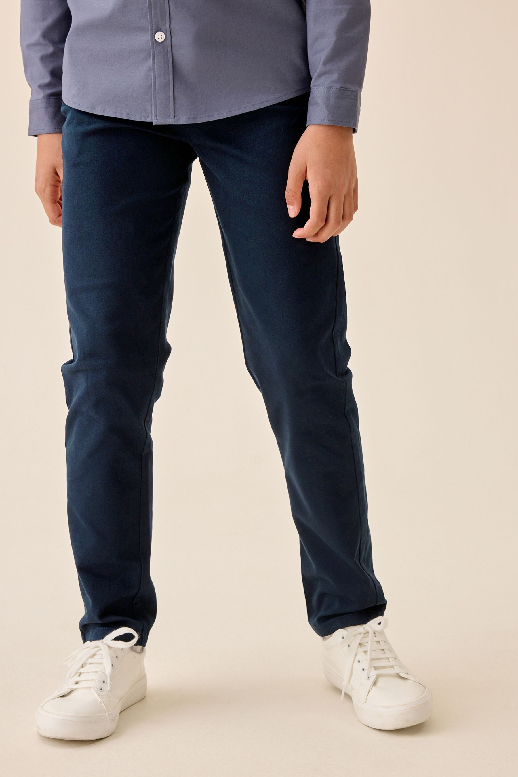 Next Stretch-Hose Längere Regular Fit Stretch-Chinohose (1-tlg)