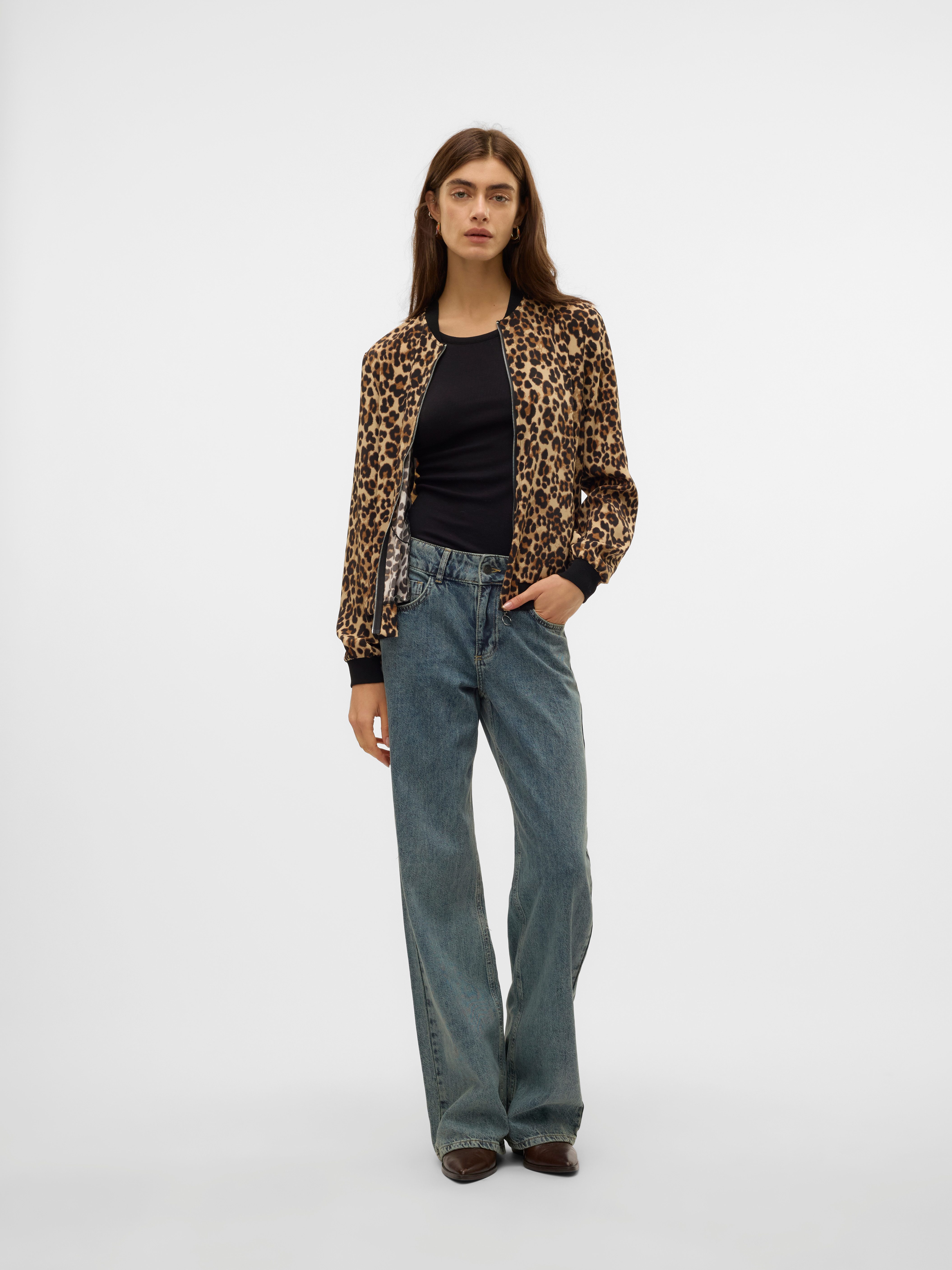 Vero Moda Blouson VMCOCO L/S BOMBER AOP WVN NOOS Materialmix – Bild 5 von 5