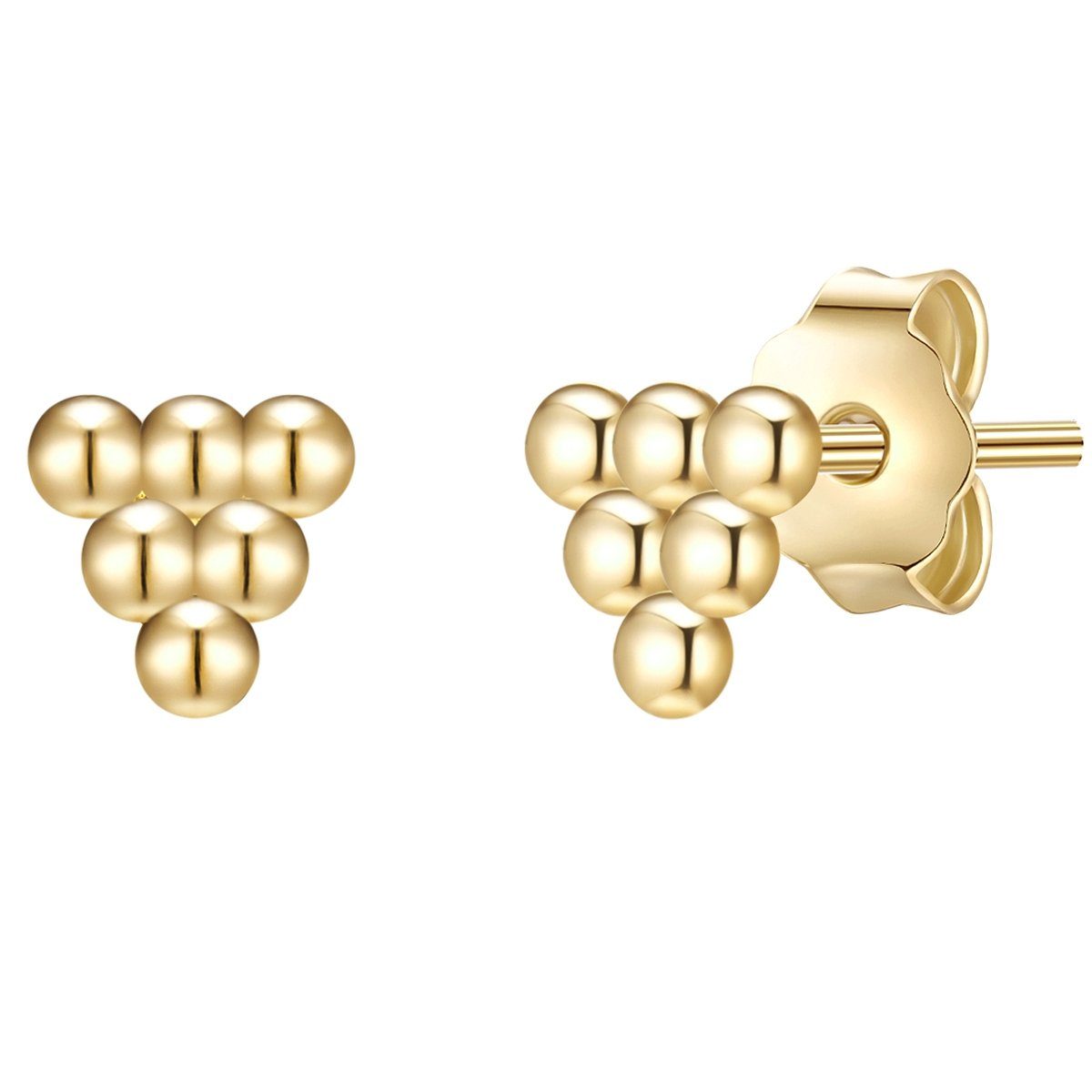 Paar Ohrstecker gelbgold