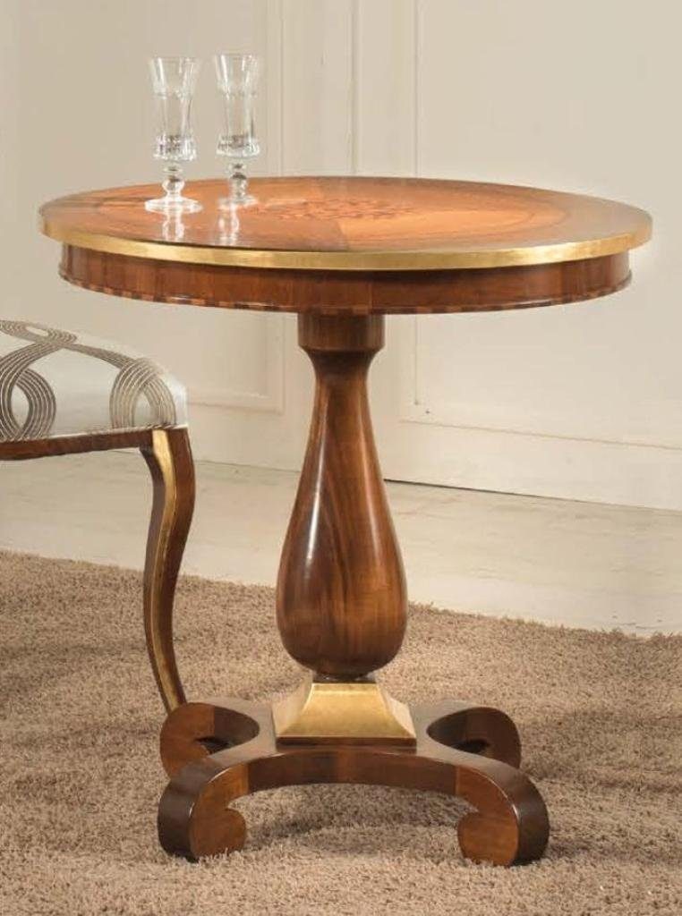 JVmoebel Beistelltisch Klassischer Luxus Massiv Esszimmertische Neu Holz Tisch) Rundtisch (Runder