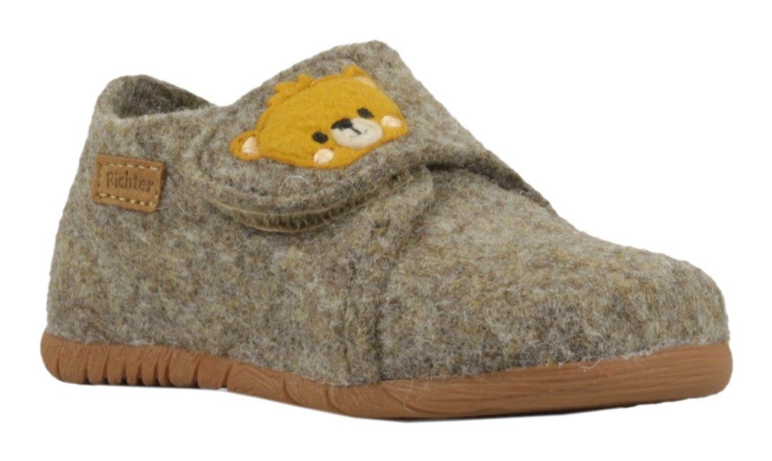 Richter Filzi WMS: Mittel Hausschuh Klettschuh, Winterschuh mit Weiten-Meßsystem