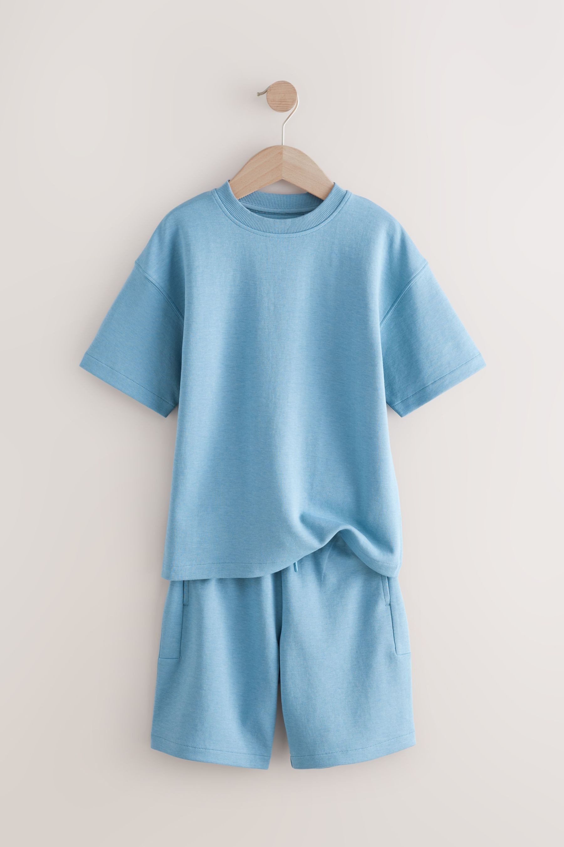 Next T-Shirt & Shorts Schweres T-Shirt/Shorts günstig online kaufen