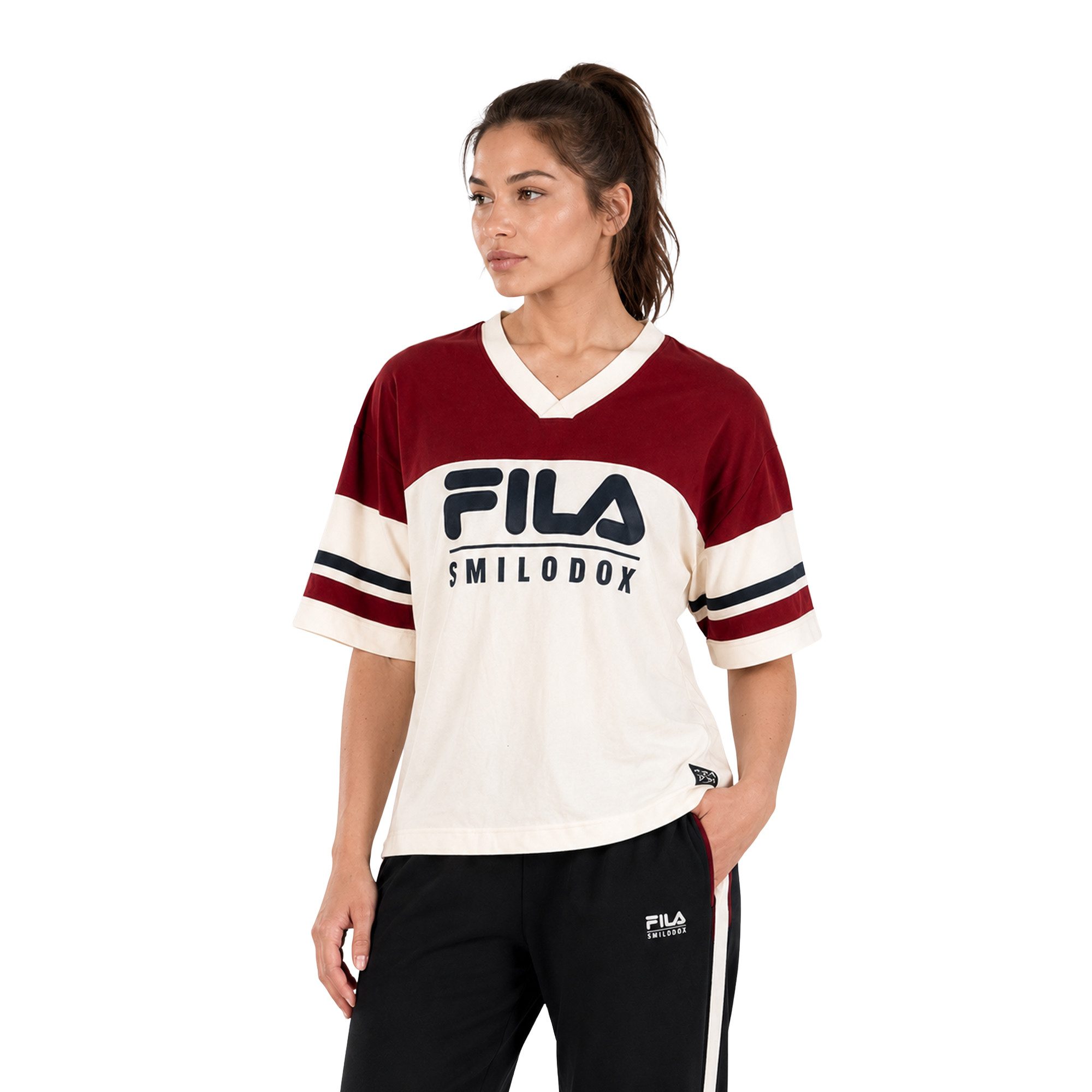 Smilodox T-Shirt Vetta Damen, Oversize Shirt, Streetwear, Baumwolle, Print Streetwear, Casual Wear, Baggy, Print, Sport & Freizeit