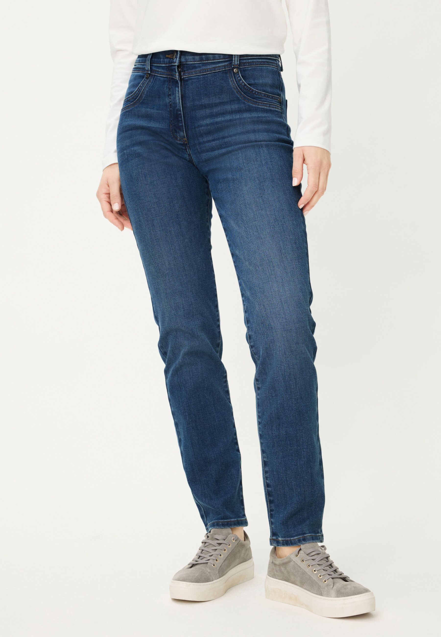 Olsen Slim-fit-Jeans mit schmalem Schnitt
