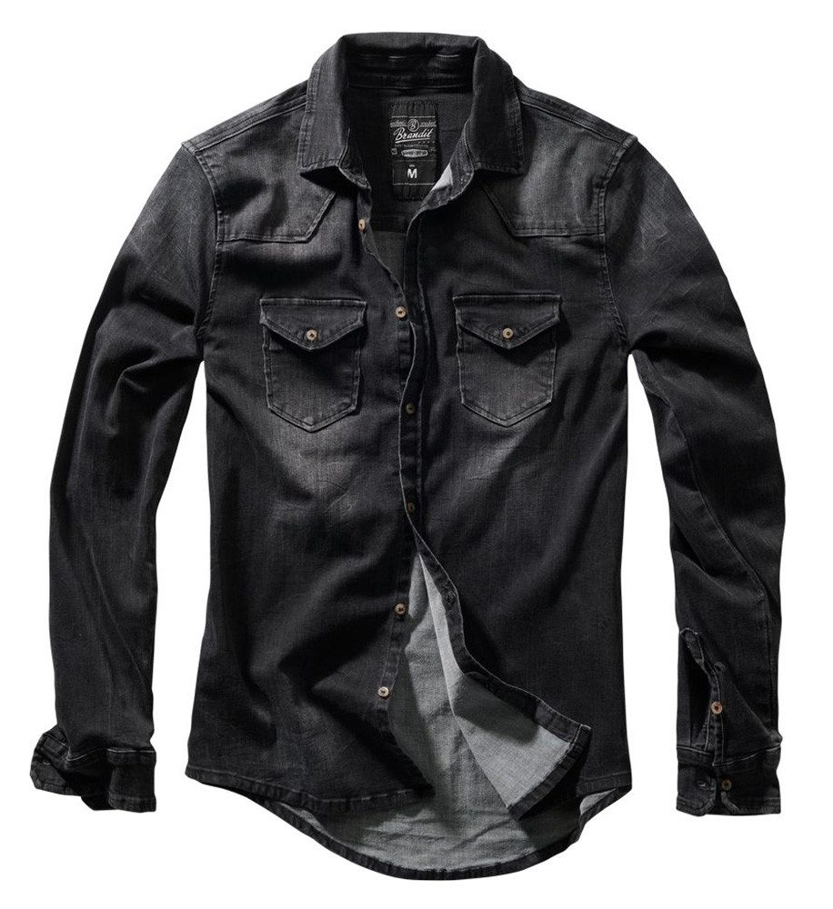Brandit Langarmhemd Riley Denim Shirt Long günstig online kaufen