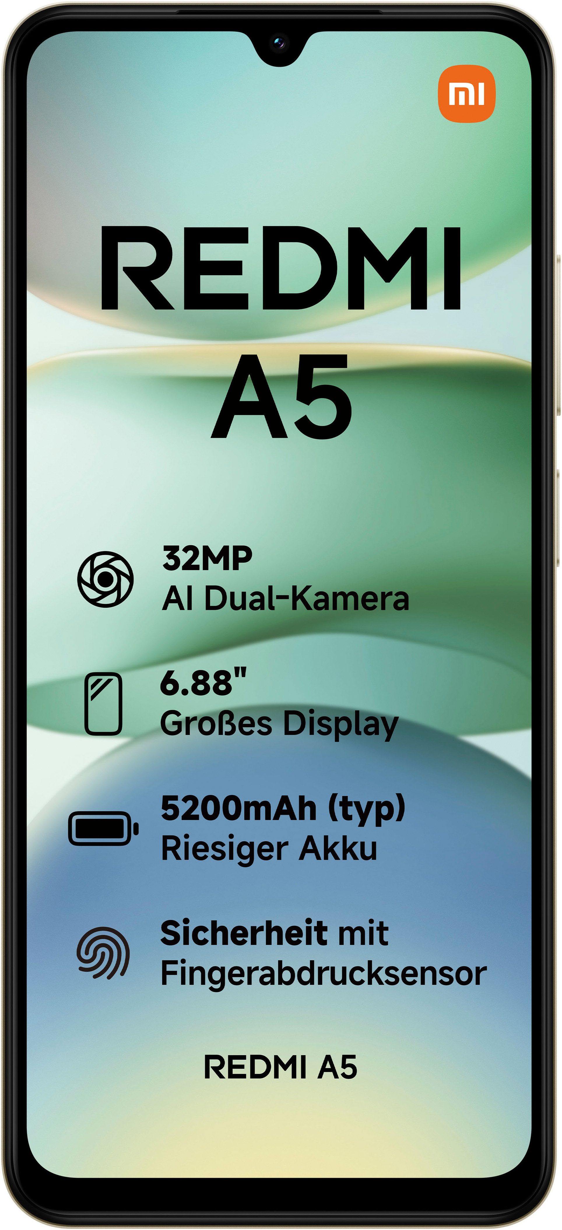 Xiaomi Redmi A5 Smartphone (17,47 cm/6,88 Zoll, 64 GB Speicherplatz, 32 MP Kamera)