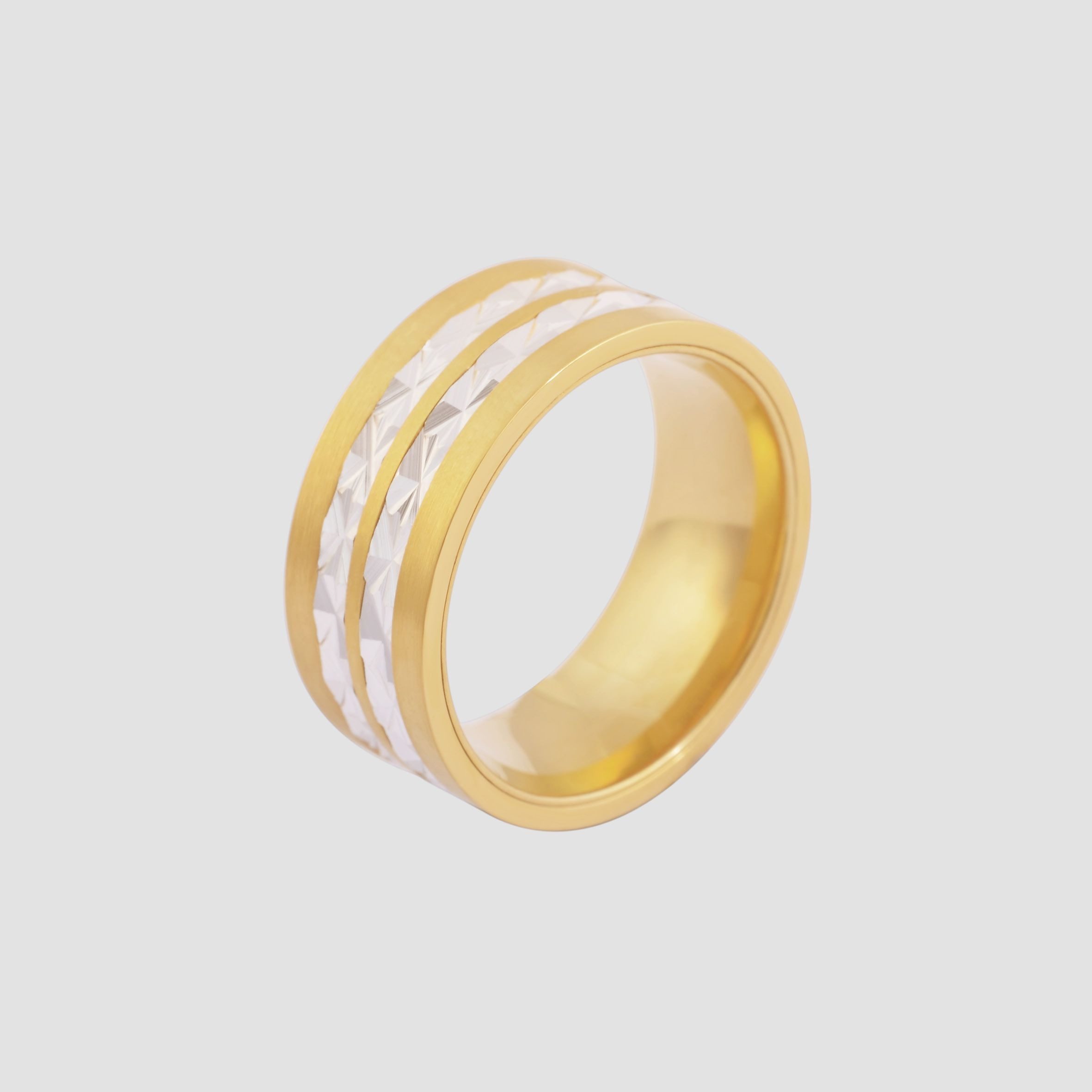 AKZENT Fingerring Dahab Edelstahl gold Damen, Damen Ring günstig online kaufen