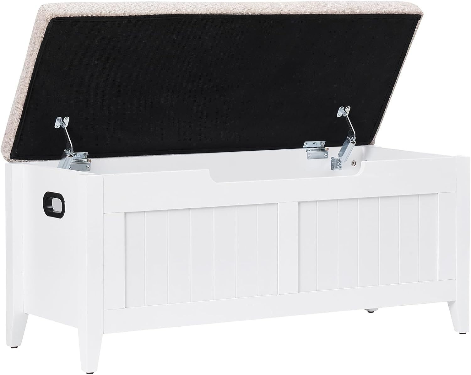 GarveeMore Sitztruhe Sitzbank mit Stauraum Spielzeugtruhe 60/100( Länge) x40x46cm