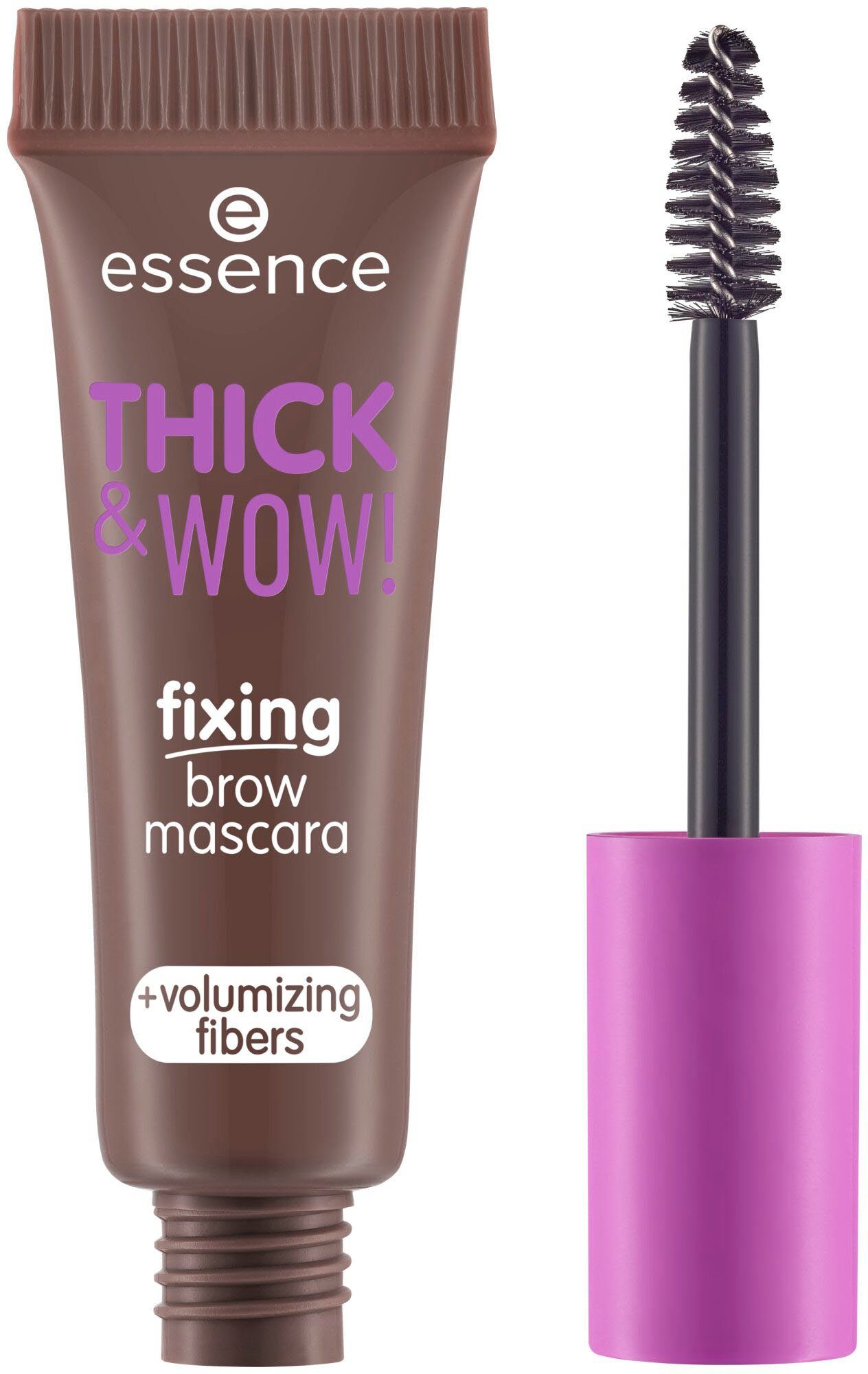 WOW! mascara, THICK fixing & Augenbrauen-Gel Essence Ash brow Brown 3-tlg.