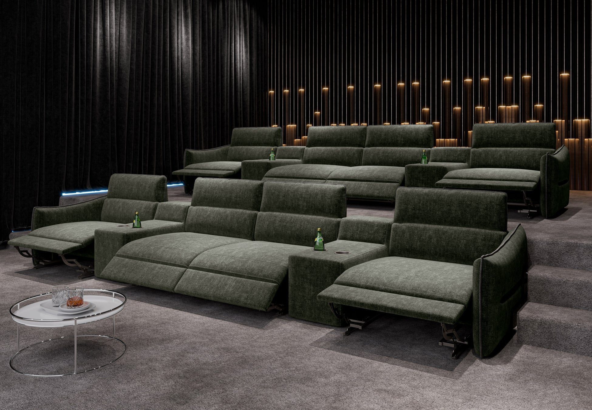 moebeloutlet.de 4-Sitzer 4-Sitzer Prisma Heimkino Sofa 4 Sitzer Arencione, Kinosofa zum relaxen