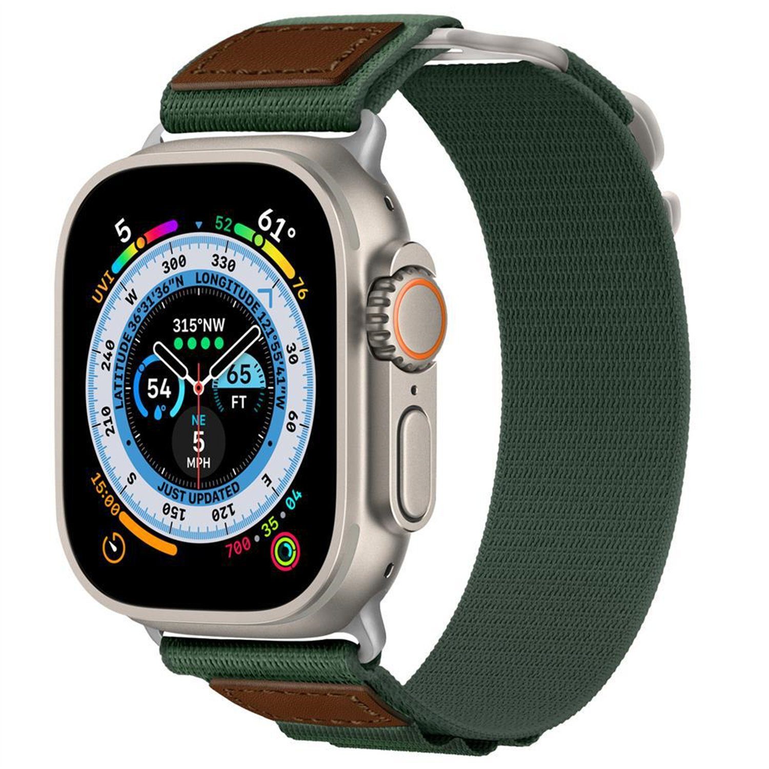 XDOVET Armband Armband Kompatibel mit Apple Watch Armband 38mm~49mm green