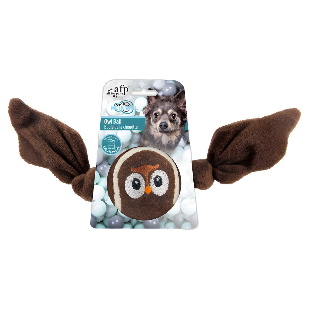 all for paws Outdoor-Spielzeug Hundespielzeug Meta Ball Eule